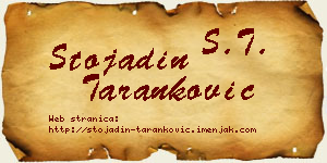 Stojadin Taranković vizit kartica